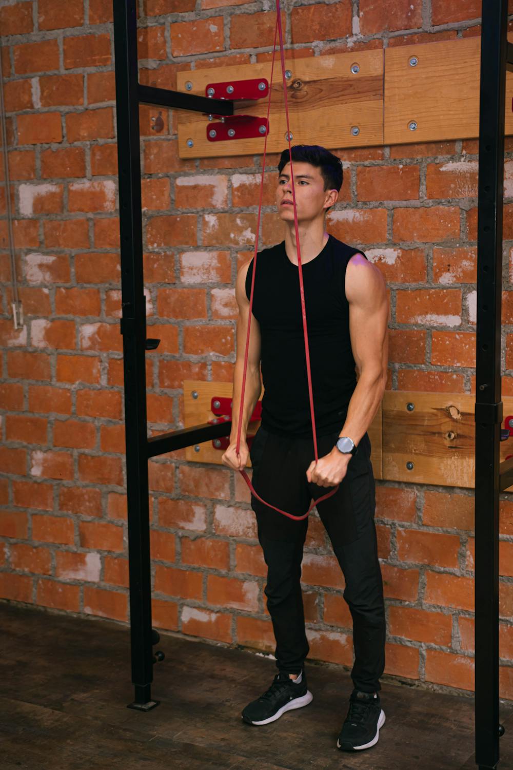 Man Stretching a Rope · Free Stock Photo