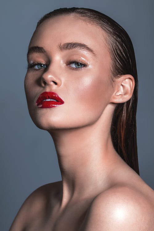 A Woman With Red Lipstick