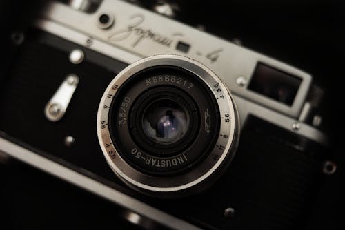 A Close-up Shot of a Camera Lens