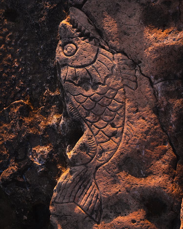 Fish Carved In Stone