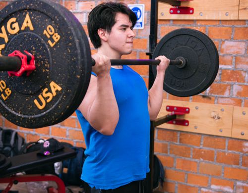Barbell strength training at Shivaay Fitness Studio