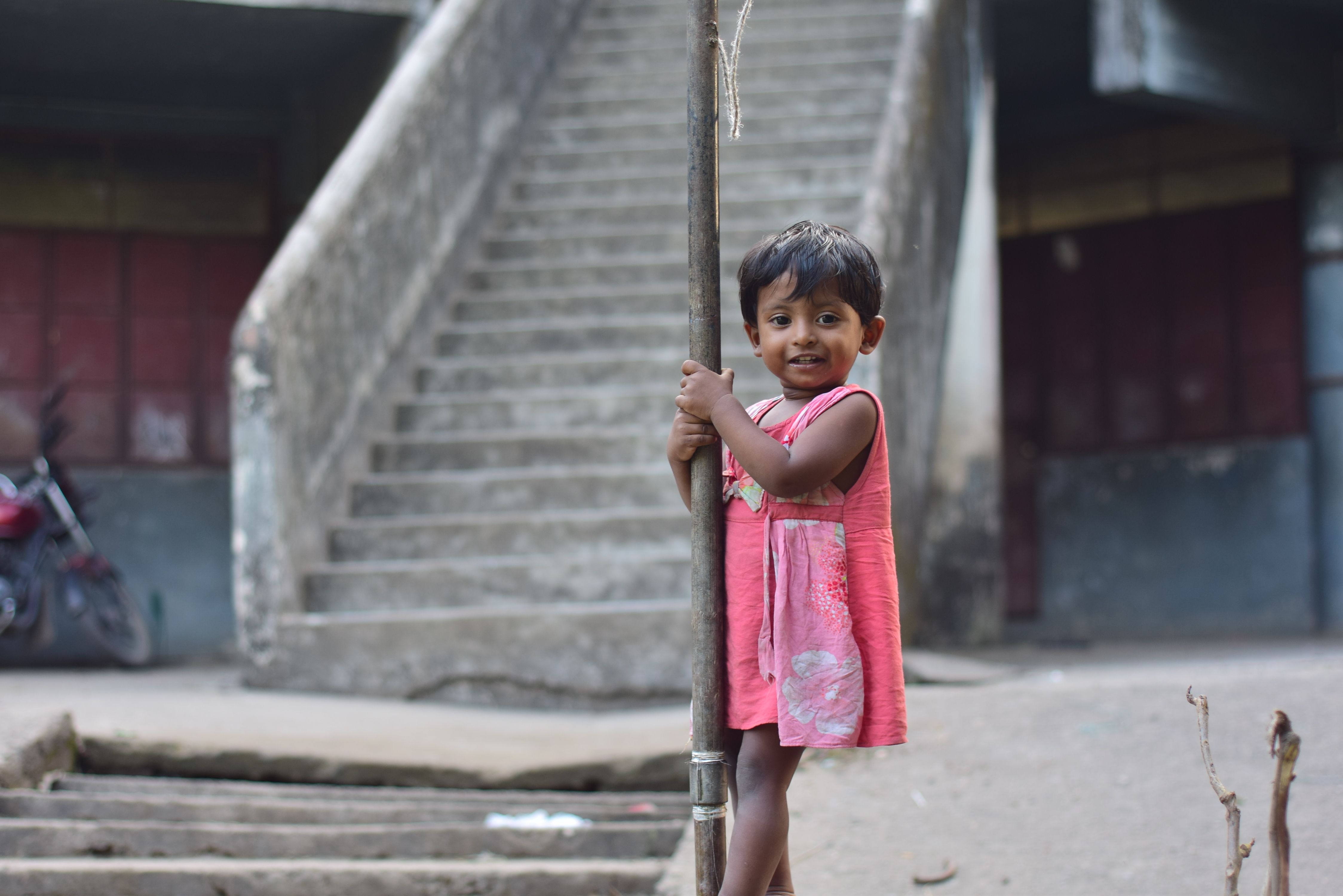 Little Girl in a Pink Dress · Free Stock Photo