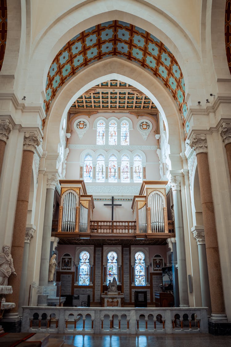 Interior Design Of Saint Augustin Basilica In Algeria