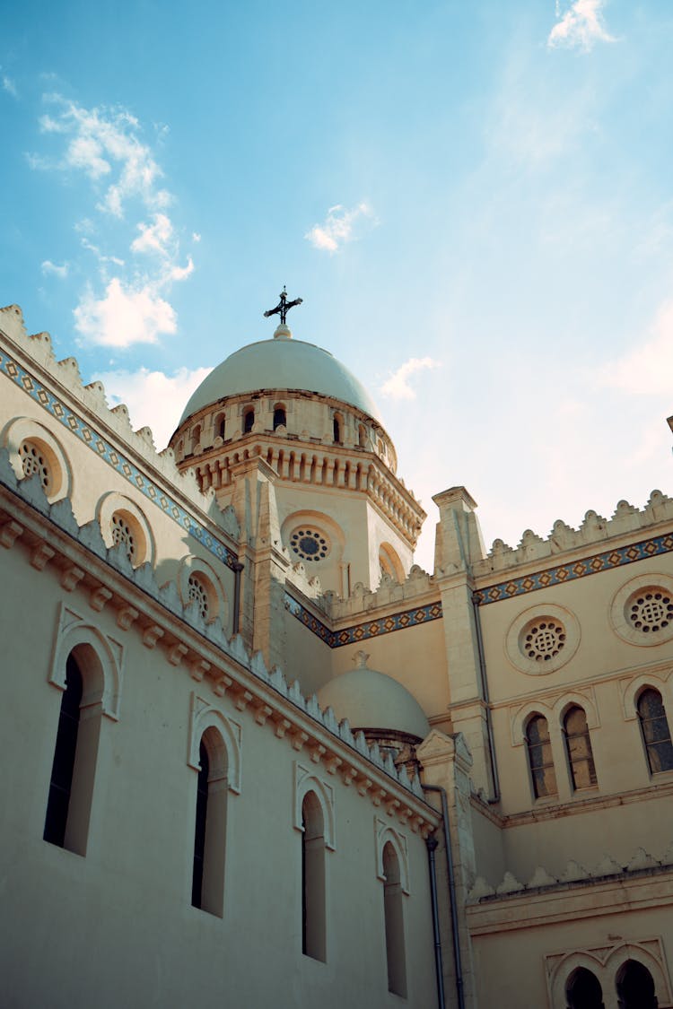 Low Angle Shot Of Saint Augustin Basilica In Annaba