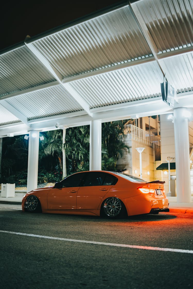 Red Car At Night