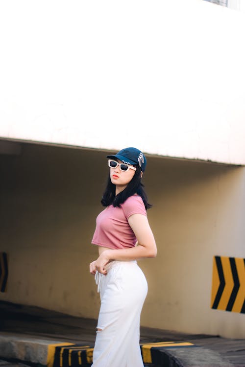 Women Wearing a Pink Shirt