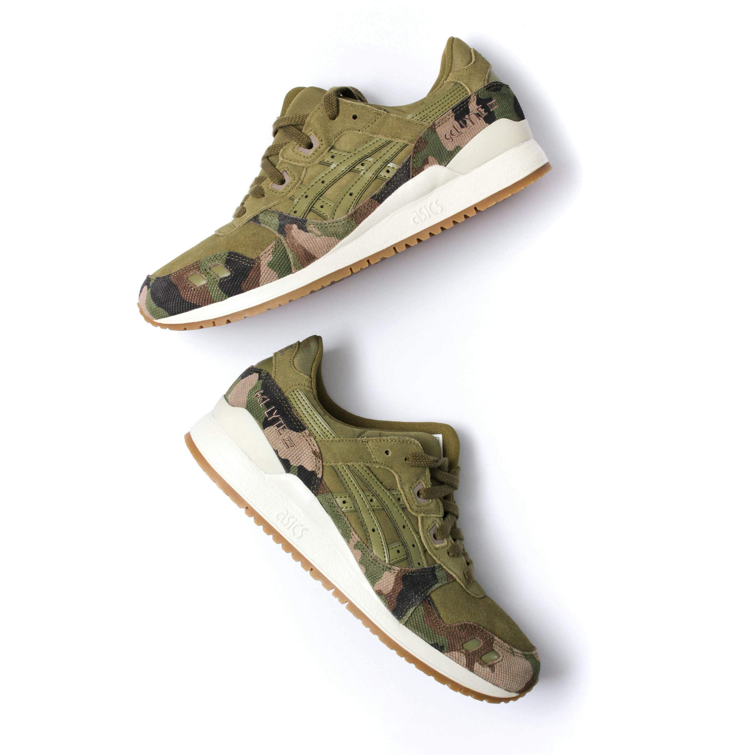 asics camouflage sneakers