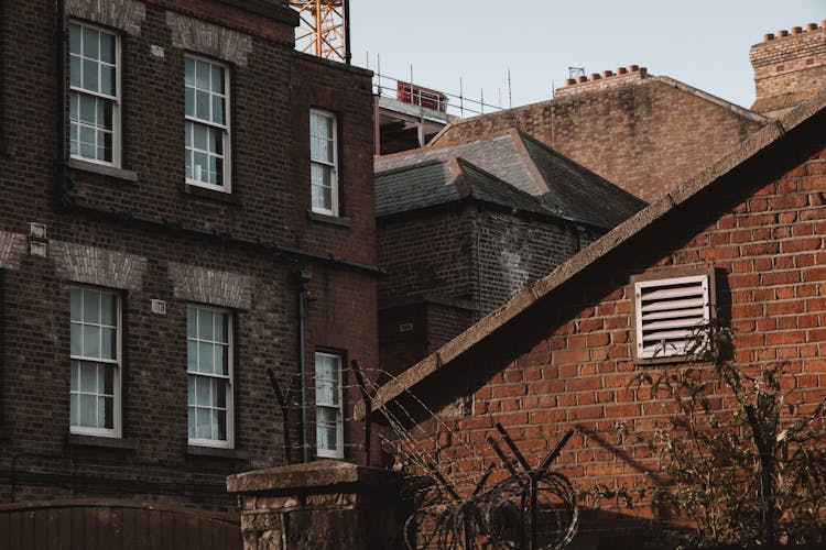 Brick Buildings In A City 