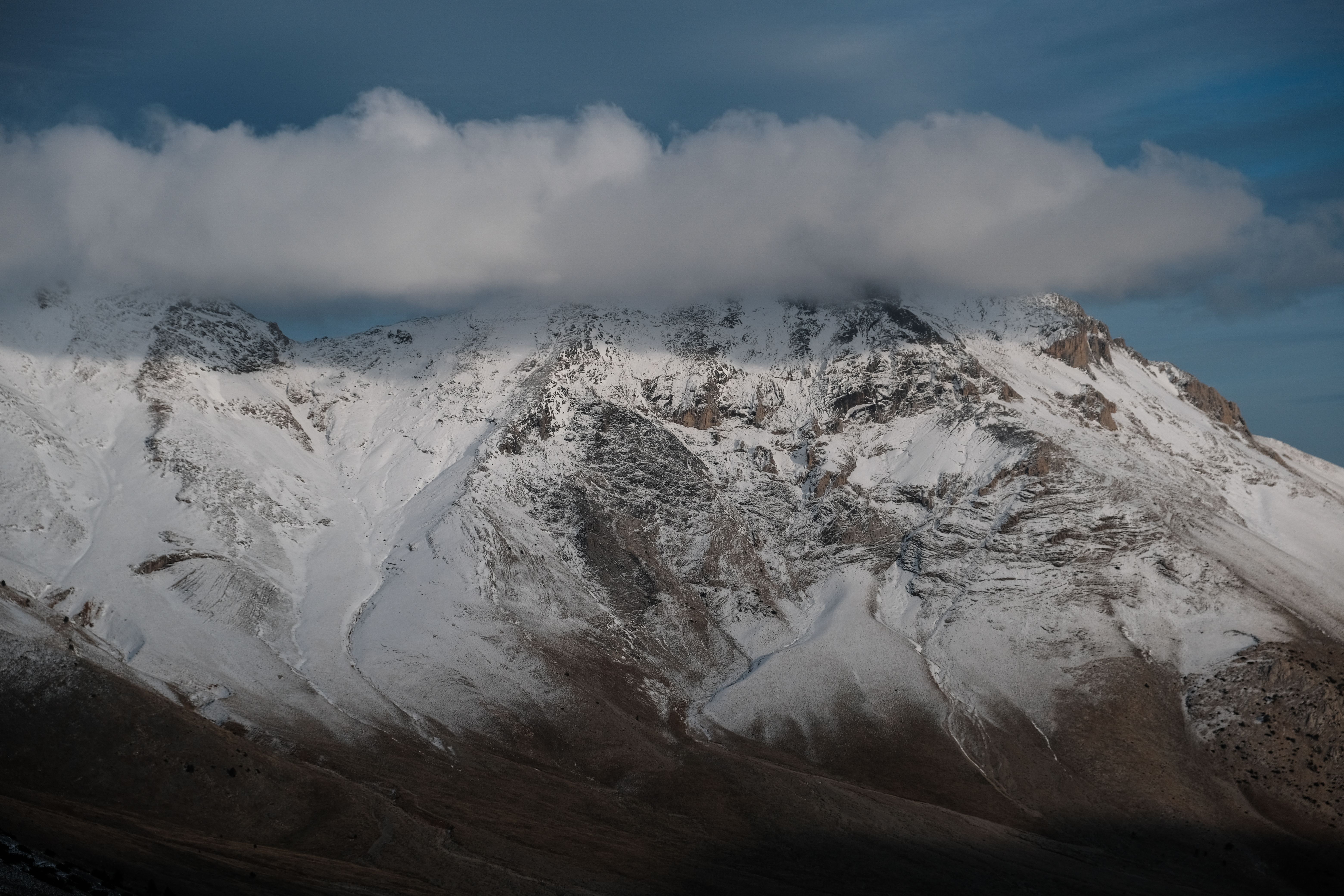Snow Capped Mountain Under White Clouds · Free Stock Photo