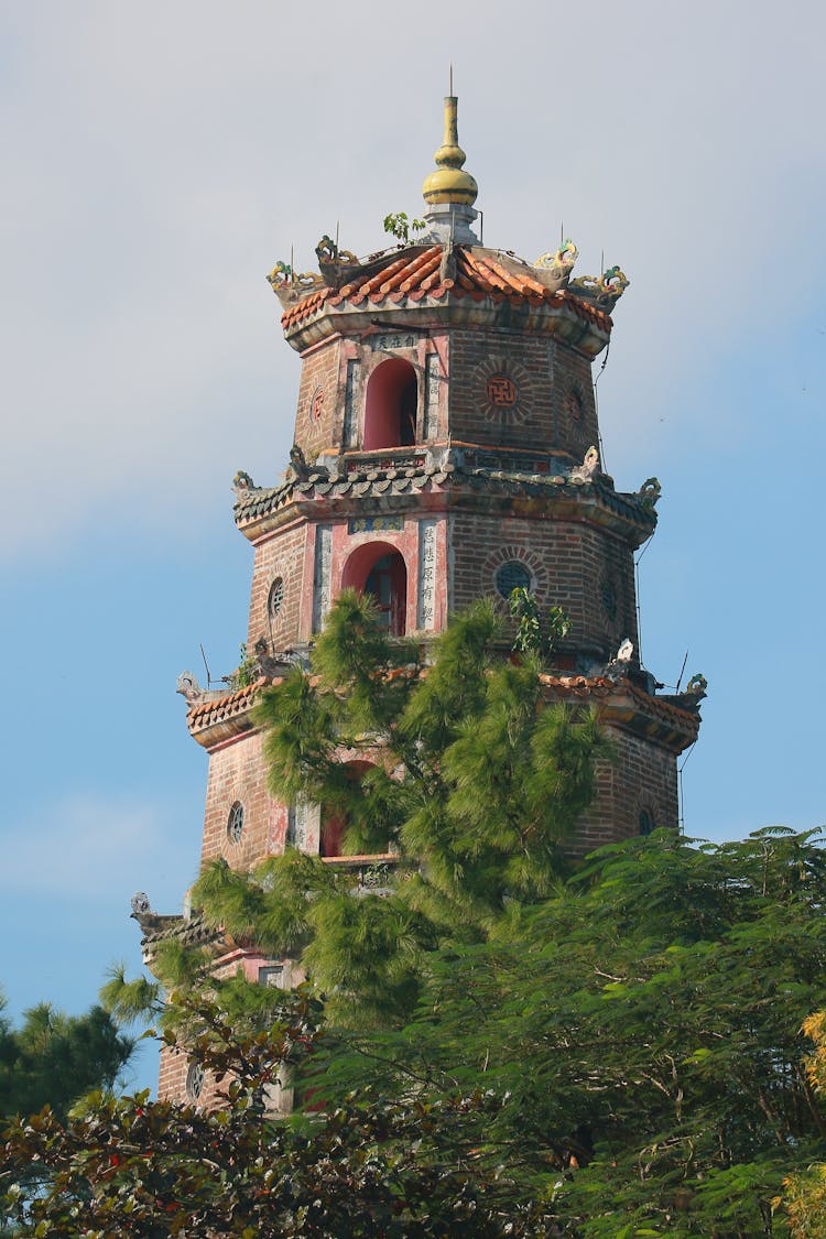 The Thien Mu Pagoda In Vietnam