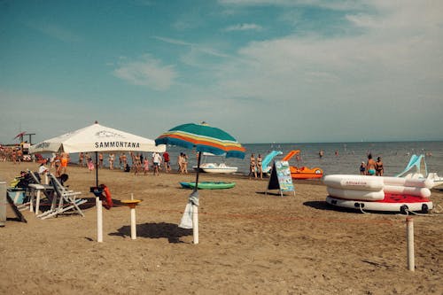 People Spending Their Time at the Beach