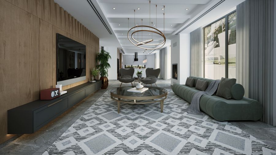 Palm Jumeirah apartment living room