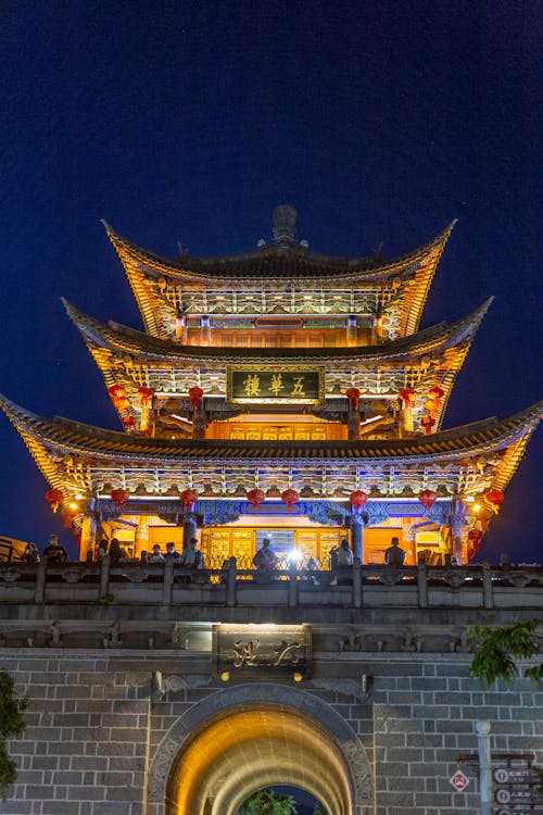 シティ, ローアングルショット, 中国建築の無料の写真素材