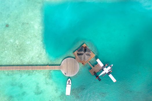 Seaplane transfer to remote atoll — Fiji
