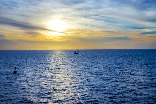Δωρεάν στοκ φωτογραφιών με γραφικός, δύση του ηλίου, θάλασσα