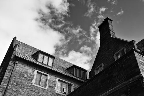 Free Grayscale Photo of House Stock Photo