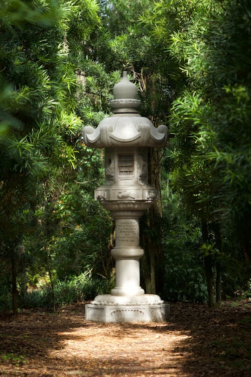 Japanese Lantern Sculpture at Bok Tower in Lake Wales, Florida