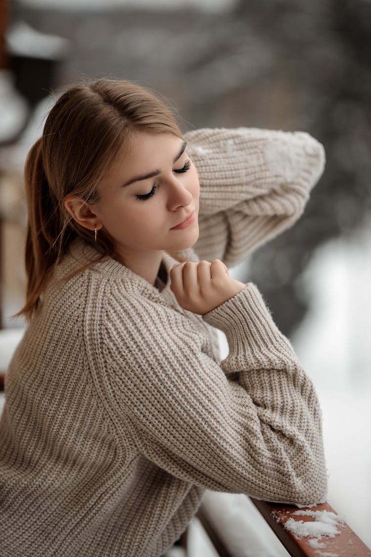 Portrait Of A Woman In Winter