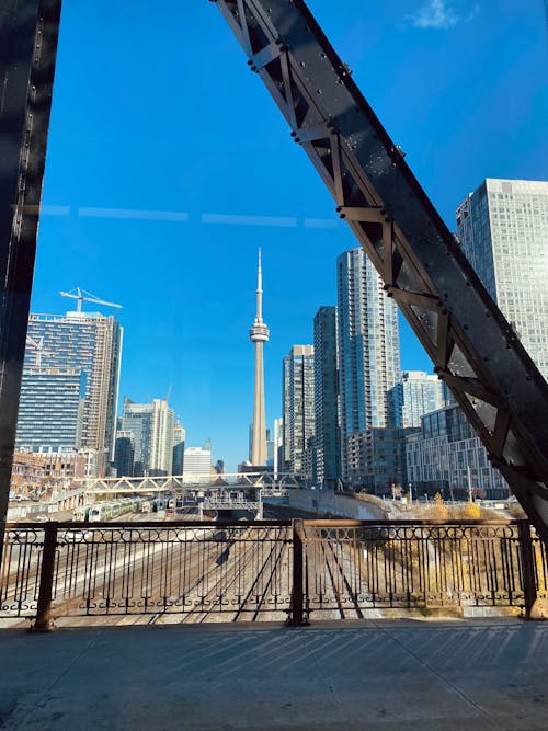 CN TOWER FROM THE TRAMWAY 