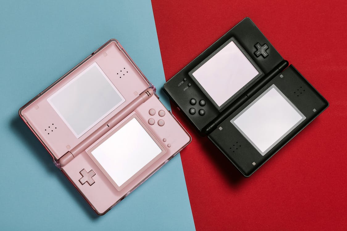 Free Pink And Black Nintendo DS Stock Photo