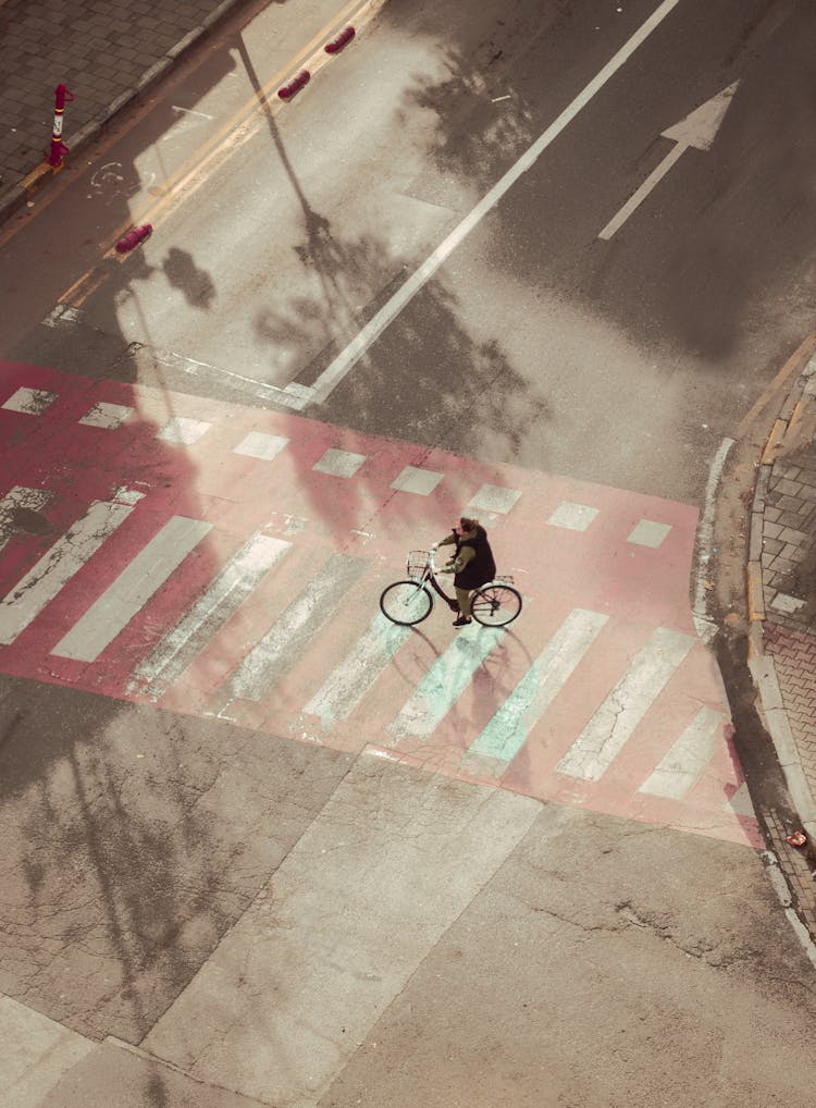 A Cyclist On The Road