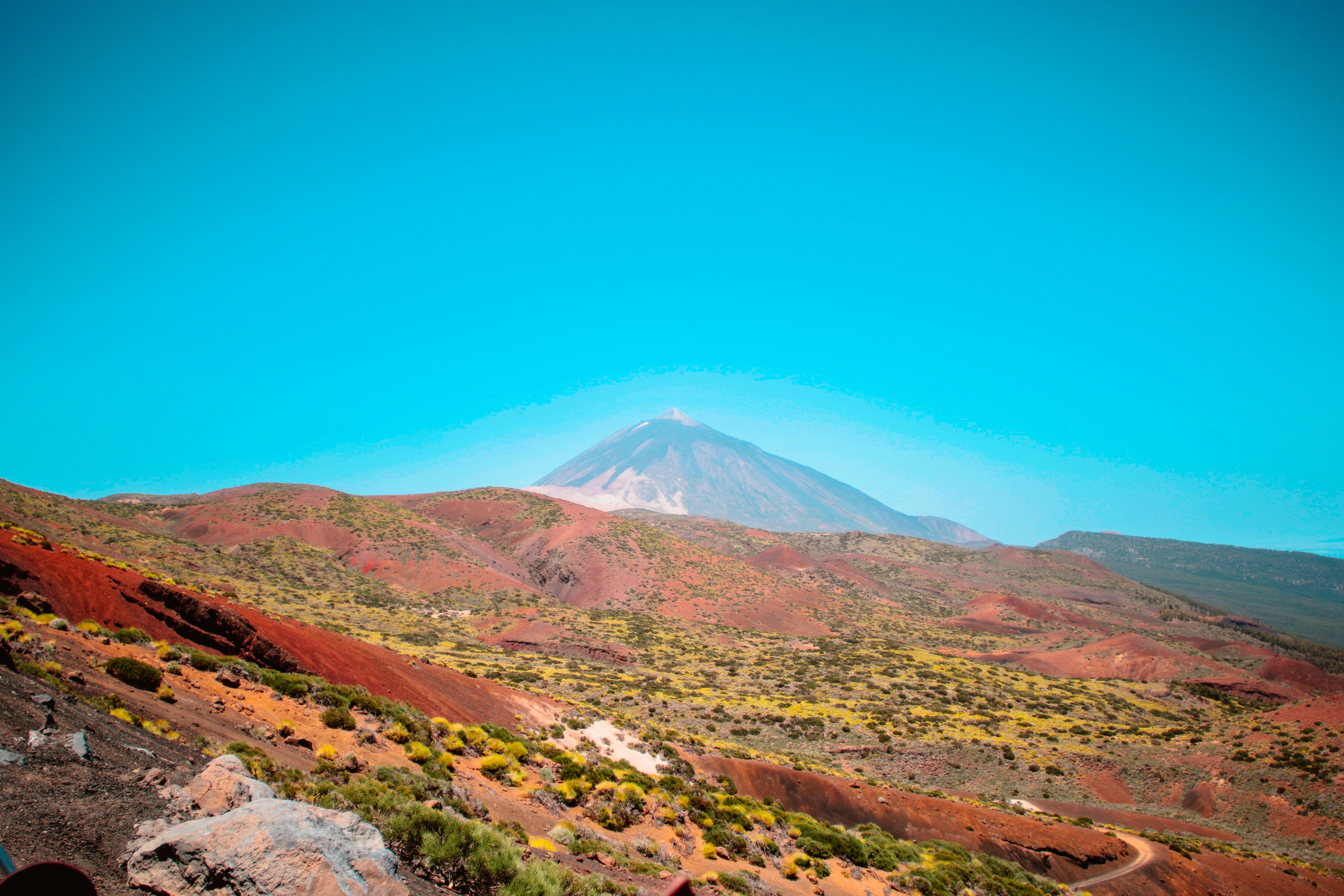 A Mountain under the Blue Sky · Free Stock Photo