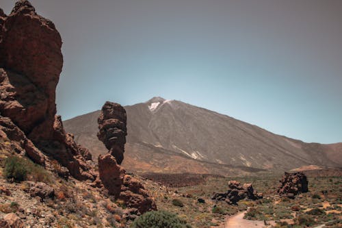 Landscape Scenery of Teide National Park in Spain