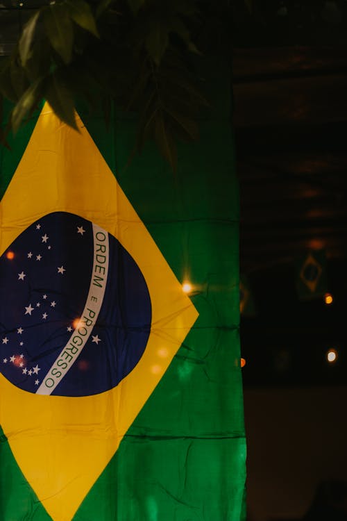Immagine gratuita di avvicinamento, bandiera, bandiera brasiliana