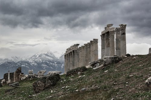 Columns and Ruins on Green Mountain Slopes