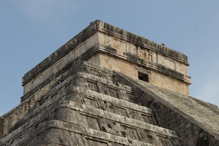 El Castillo Under Blue Sky