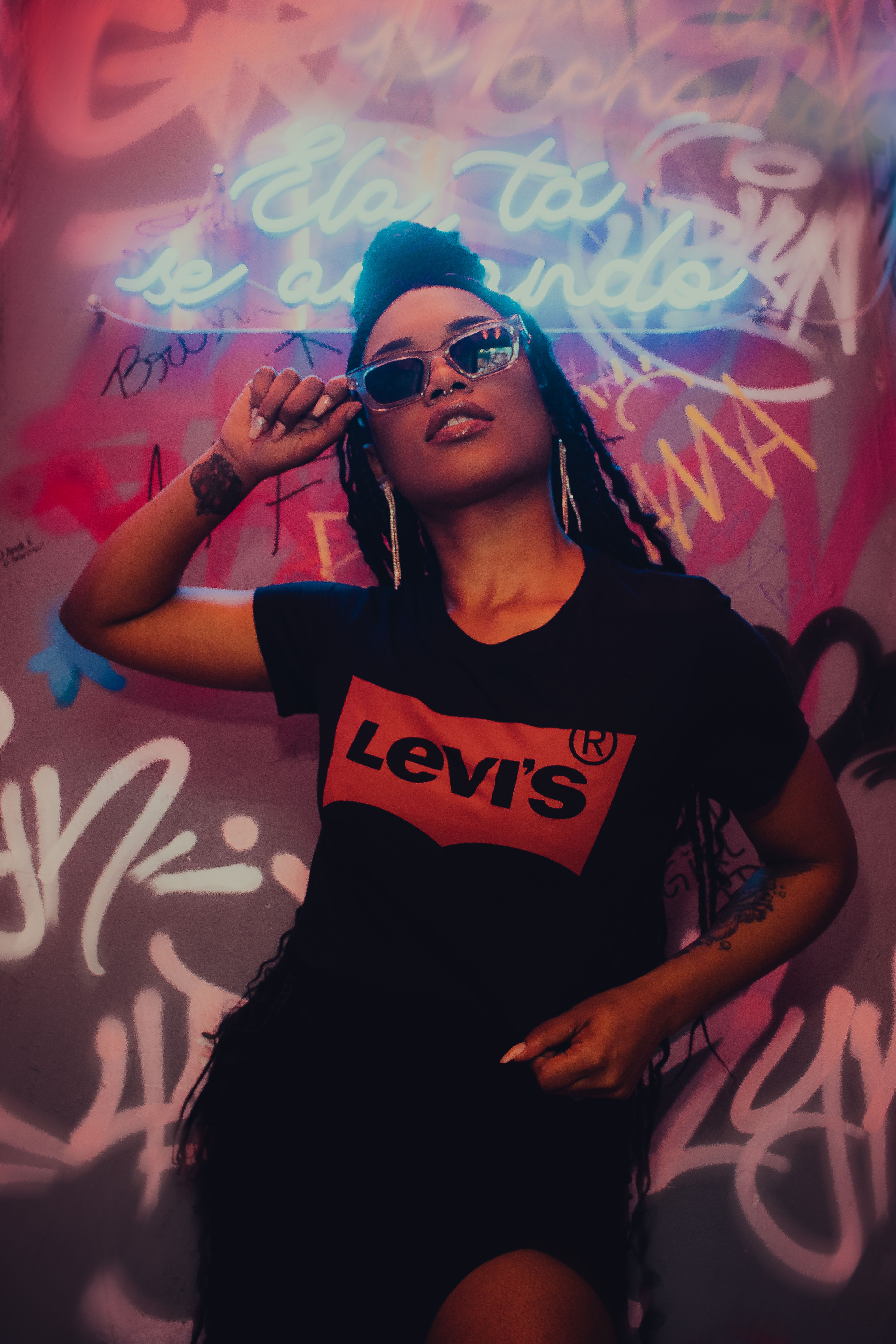 Camiseta Preta Estampada