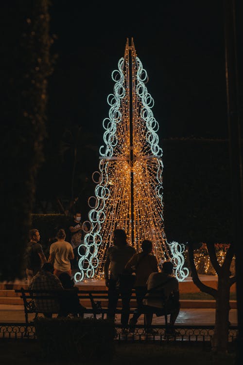 Fotobanka s bezplatnými fotkami na tému ľudia, noc, osvetlený