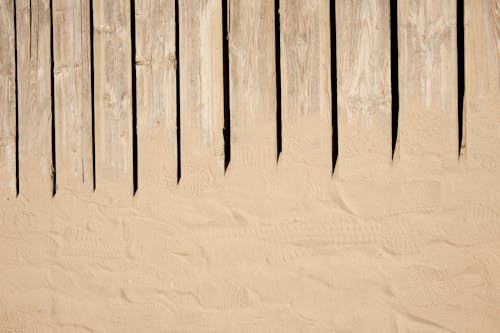 Wooden Boardwalk in Sand