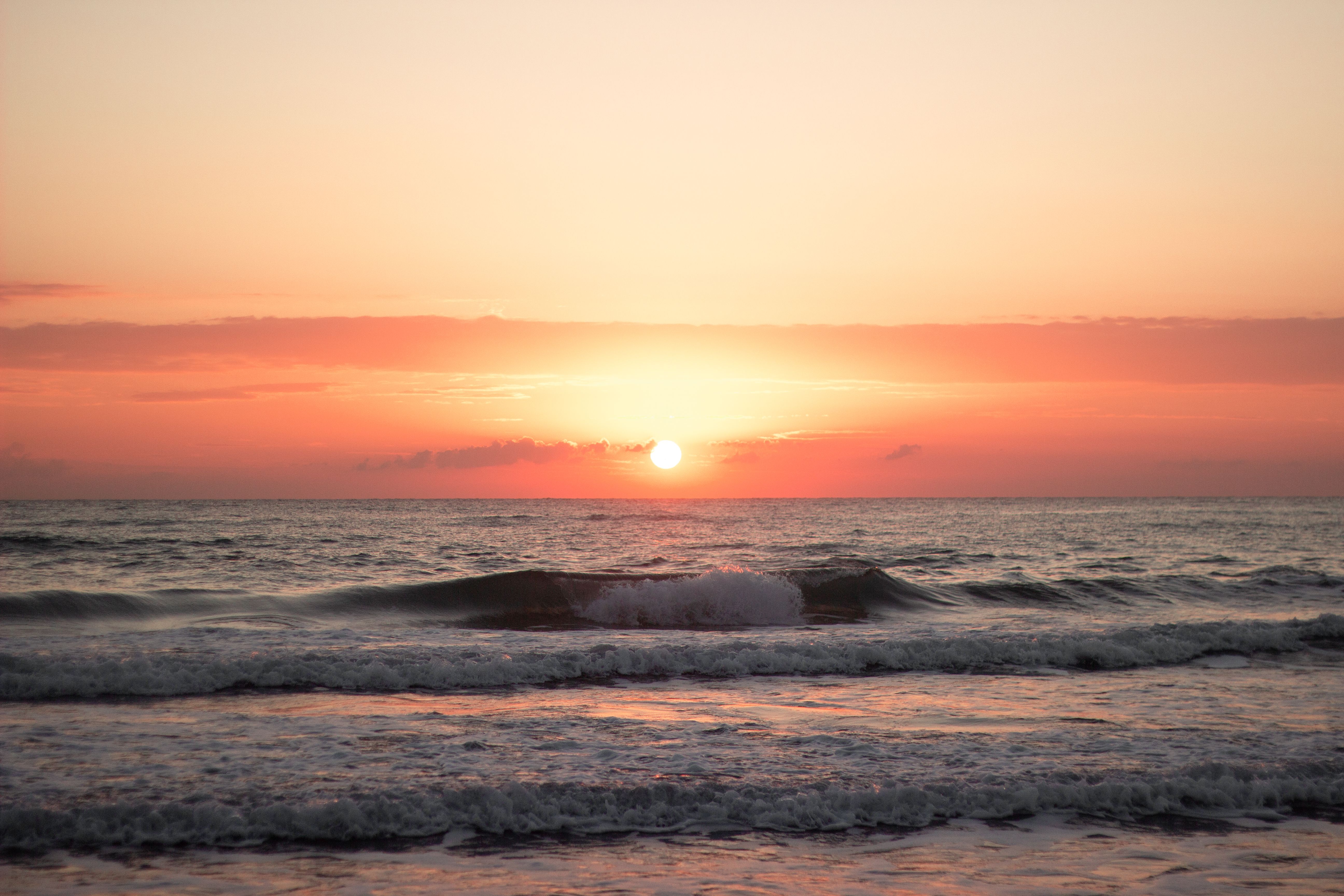 Tranquil Beach at Sunrise in Kamakura, Japan · Free Stock Photo