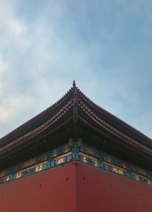 Fotobanka s bezplatnými fotkami na tému červenej farby, čínskej tradície, starodávna budova