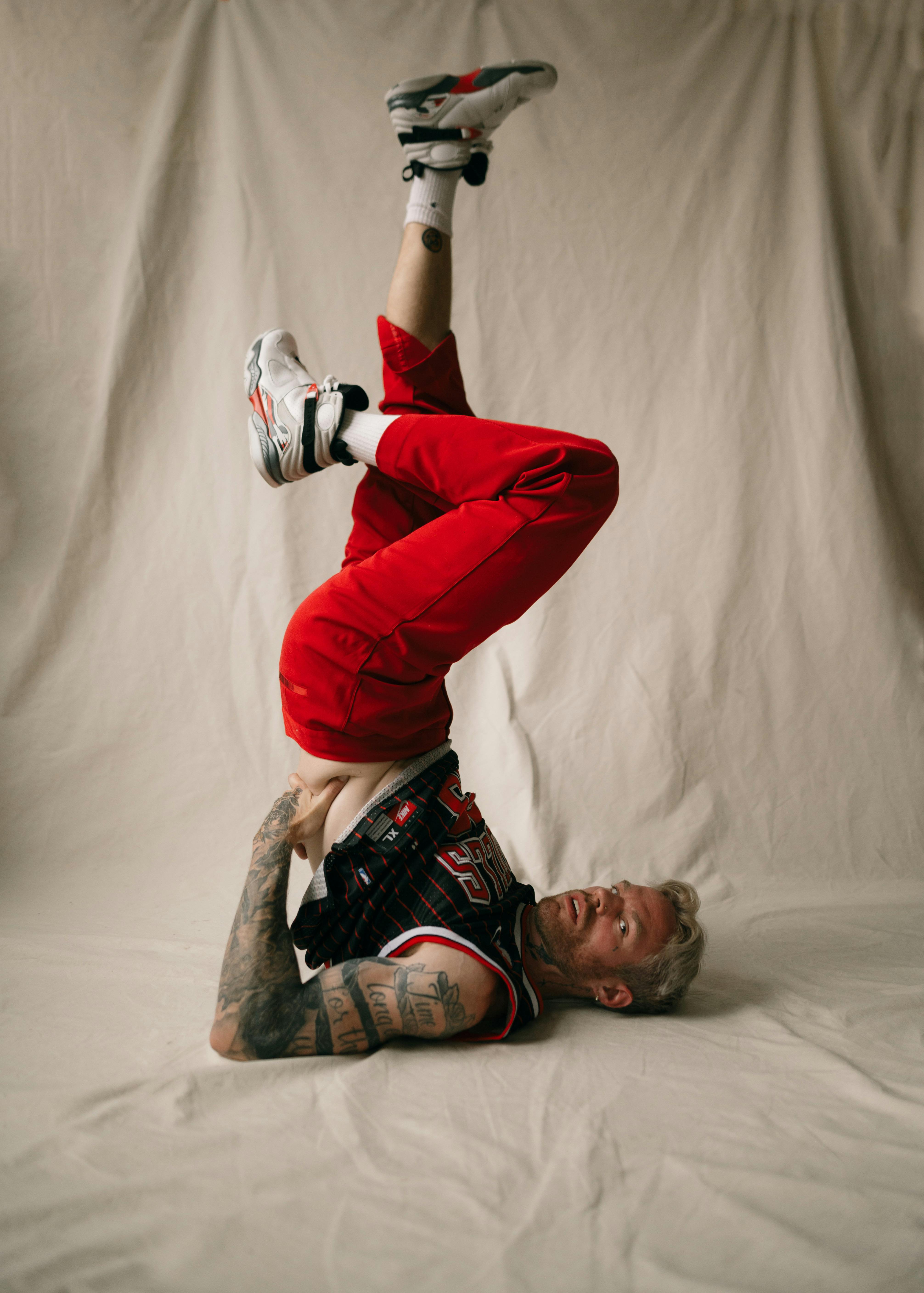 Man Hip Hop Dancer Bboy Freezes Stock Photo 1315283999 | Shutterstock