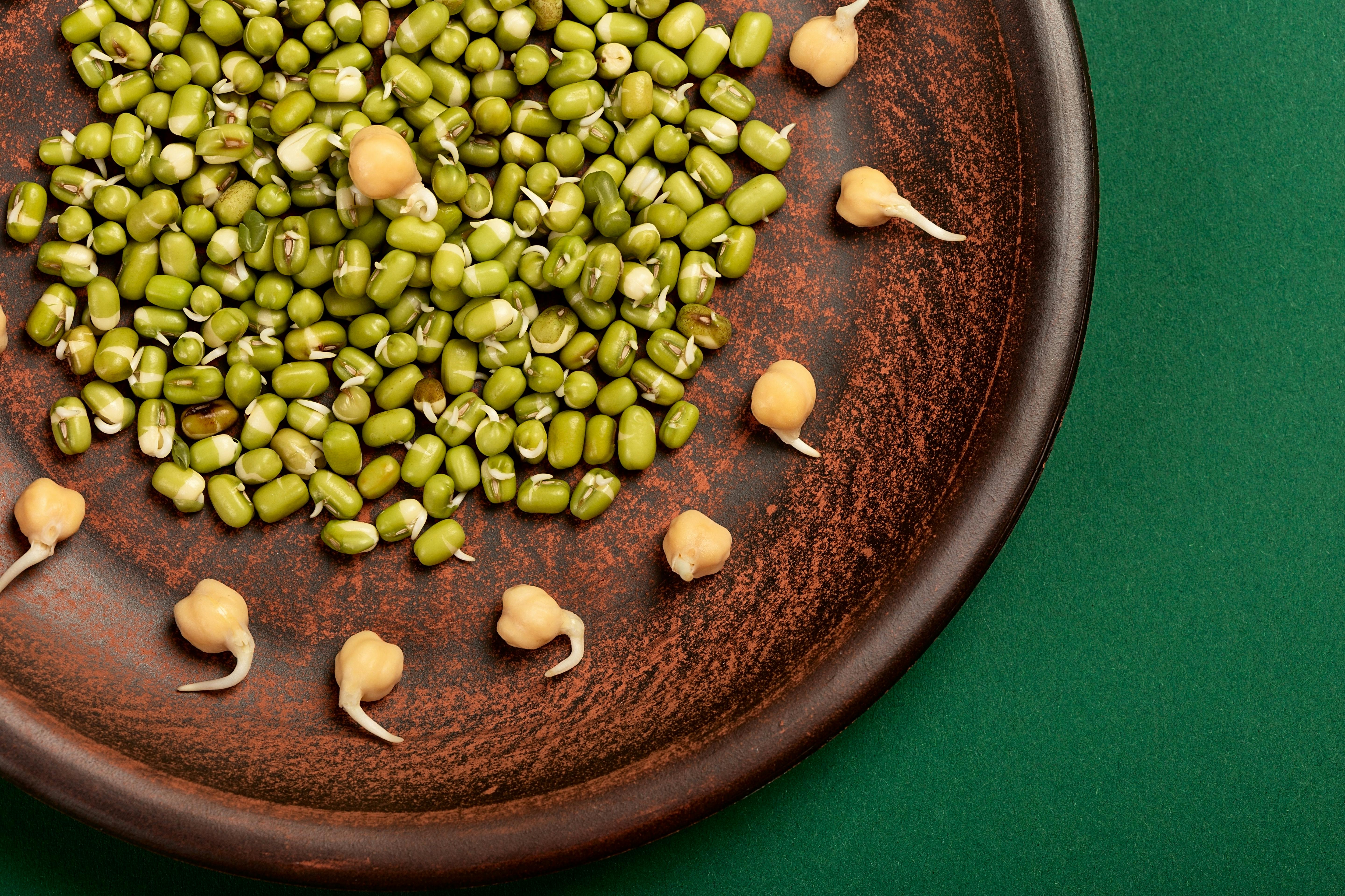 Chickpeas and Green Peas · Free Stock Photo