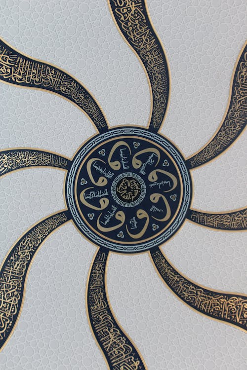 Decorative Patterns on Mosque Ceiling