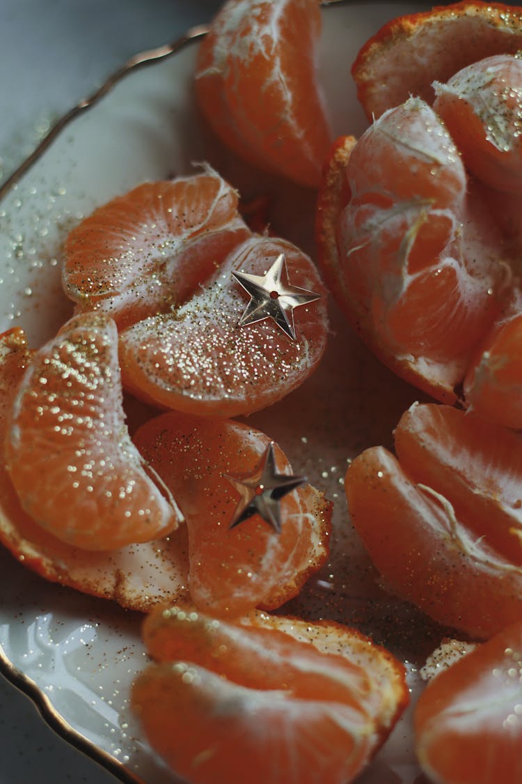 Close Up Shot Of Orange Fruit