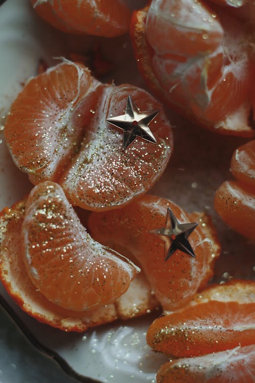 Close Up Shot of Orange Fruit