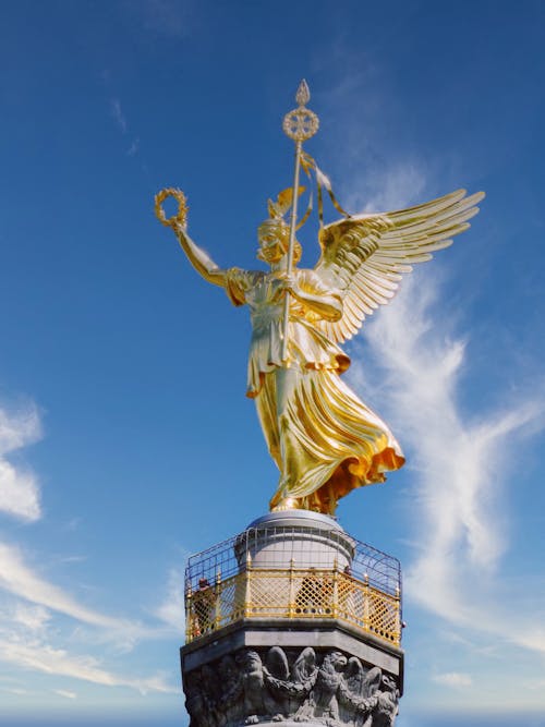 Golden Sculpture of Angel