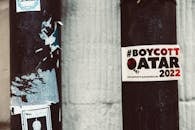 Sticker About Boycotting FIFA World Cup in Qatar