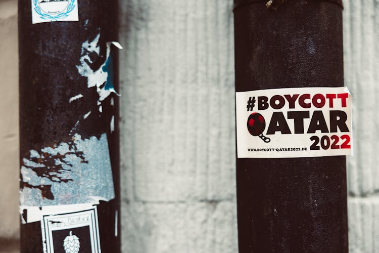 Sticker About Boycotting FIFA World Cup In Qatar