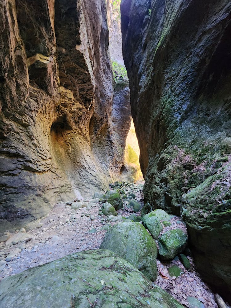 A Pathway Between Rock Formations