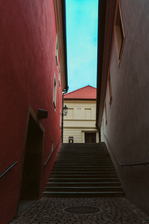 Photo of Concrete Stairs Between Buildings