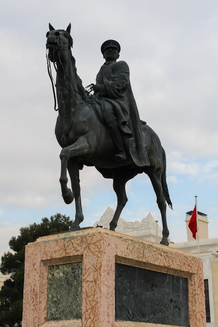 Equestrian Statue Of Mustafa Kemal Ataturk In Ankara, Turkey