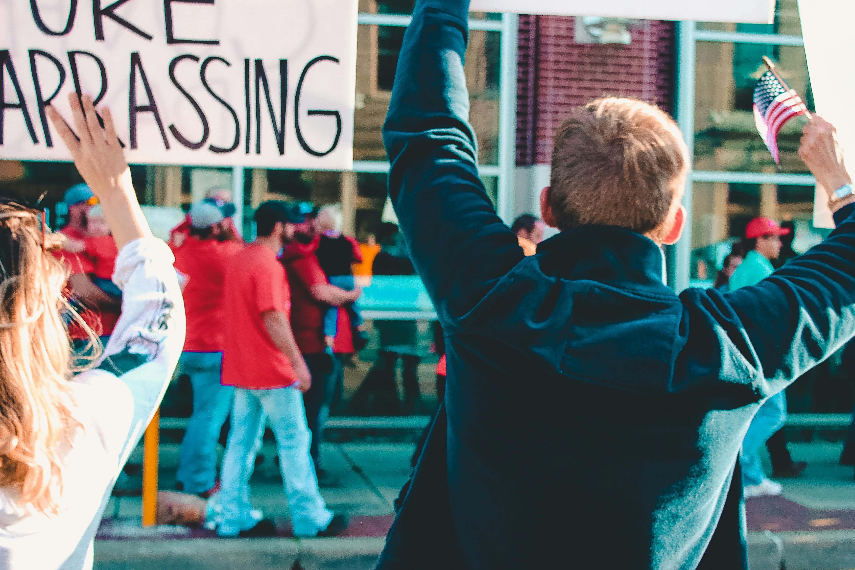 Protest crowd democracy