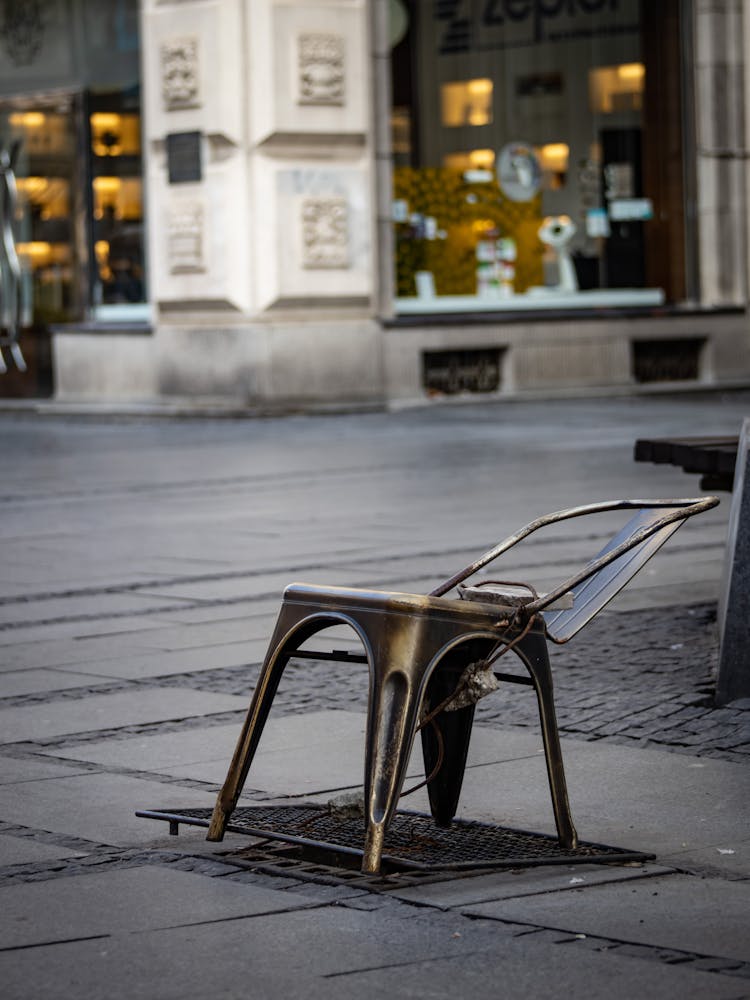 An Empty Chair On The Street