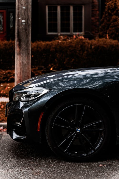 Free Front and Wheel of BMW Car Stock Photo