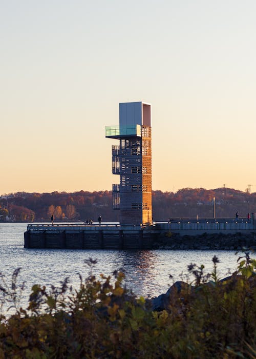 Tower on Promenade by Saint Lawrence River